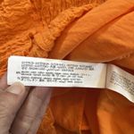 ZARA  Babydoll Mini Dress S Orange Smocked Strappy Tiered Rodeo Summer Beach Photo 5