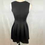 Hot Gal  black zipper sleeve fit and flare mini dress size small Photo 2