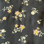 Altar'd State Black Floral Tunic Blouse Photo 2