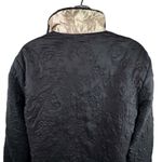VTG 90s Silkland 100% Silk Quilted Jacket Floral Stitching Satin Women’s L NWT Black Size L Photo 6