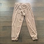 Splendid Velour Jogger Pants Womens Sz Large Tan Drawstring Waist Photo 5