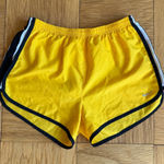 Nike Vintage Y2K Golden Yellow Running Shorts, Size S Photo 0