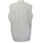 Vintage Floral Embroidered Lightweight Knit Vest Womens Size M Cottagecore Size M Photo 4