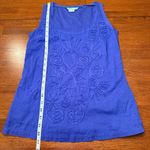 Boden Sleeveless Embroidered Boho Tank‎ Top Blouse Purple Size 2 Photo 6