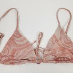 l*space L* Brittany Triangle Bikini Top in All Swirled Up Pink/Mauve Size XS NWT Photo 1