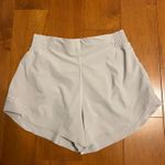 Lululemon  athletica Women's Light Gray Hotty Hot High Rise Lined Athletic Shorts Photo 4