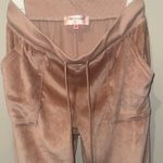 Juicy Couture  Blush Velour Pants with Rhinestone Detail Photo 1