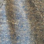 White + Warren V Neck Linen Lightweight Long Sleeve Sweater Pale Blue XS Photo 4