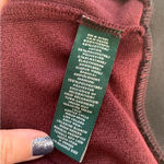 Ralph Lauren  Burgundy Sweatshirt Material Bomber Jacket w/ Satin Stripe Photo 4