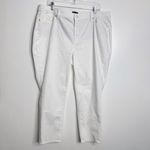 Talbots  Slim Ankle White Jeans Size 18W‎ Petite Photo 1