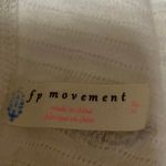 Free People FP Movement White Ribbed Knit Short Sleeve T Shirt Tee Top Size S Photo 2
