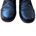 Cobb‎ Hill Rockport Leather Ankle Penfield Women’s Black Pleat Bootie Size 9.5 N Photo 4