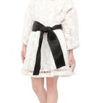 Zimmermann Winsome Cinch Vine Lace Mini Dress White Size Small NEW Photo 0