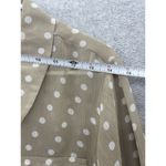 EXPRESS  Women's button Down Shirt Polka Dot Roll Tab Sleeve Size Small Sheer Photo 9