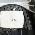 IRO caelie black lamb leather biker jacket size 6 US women Photo 4