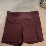 Zyia Women's Biker Shorts XL Purple High-Waisted with Pockets Photo 0