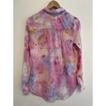 Anthropologie Pilcro Tie-Dye Button-up Shirt Women Small The Cate Classic  Pink Photo 2