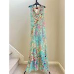 Johnny Was $458 NWT  BIYA Forever Flower Floral Mesh Embroidered Maxi Dress S Photo 1