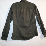 Theory  Larissa 2 green long-sleeved buttoned top Photo 5