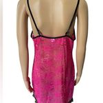 secret treasures Pink Black Sheer Barbie Romantic Lace Lingerie Mini Slip Dress Photo 3
