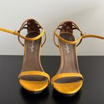 Yellow Strappy Heels Sz 6 Photo 1