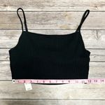 Aerie Black Beach Daze Ribbed Lace Cropped Rose Gold Rings Bra Top Small NWT Photo 10