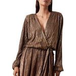 Ramy Brook Copper Metallic Vincy Dress Size Small Read Description Photo 0