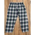 Disney  Store Plaid Pajama Pants Green Blue Cotton Lounge Sleep Size XL Photo 1