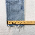 AGOLDE Jeans “Merrel” 25 Blue Cotton Blend Straight Leg Raw Hem Mid Rise Womens Photo 8