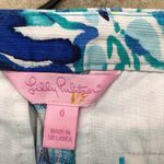 Lilly Pulitzer  womens Adie tropical vacation beachy shorts blue 0 Photo 3
