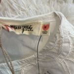 Miss Me Sleeveless Lace Top W\Fringe Trim Color White Size M NWT Photo 8