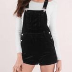 Magnolia South NWT Velvet Shortalls Womens XS Black Soft Grunge Dark Academia Photo 0