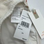 Good American Crinkle Basic Bandeau Bikini Top Textured Ivory 3/4 US L/XL Photo 2