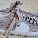 Sam Edelman Sam Edelmam Baylee Suede & Glitter Low Top Lace Up Sneakers  Photo 3