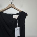Gal Meets Glam NWT  Maya Cowl Neck Fit & Flare Little Black Cocktail Dress‎ Sz 6 Photo 2