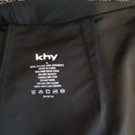 Khy Sleek Stretch Cutout Foldover Stretch Pants Flare Womens Medium Black Photo 1