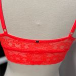 Victoria's Secret  PINK Vibrant Orange Lace Push-up Bralatte Photo 5