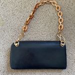 Chloé Authentic Chloe bow leather wallet on chain mini shoulder bag black gold Photo 3