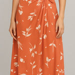Lush Clothing LUSH Floral Bow Front Midi Skirt Photo 0