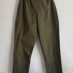Lulus Leo Olive Green Tie-Waist Cropped Pants Size S NWT Photo 5