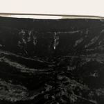 ZARA Black Crushed Velvet Asymmetric Ruffle Hem Ruched Mini Skirt Size Medium Photo 2