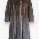 1950s Vintage Brown Mink Fur Coat Mid Photo 0
