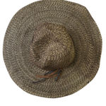 Goorin bros . Shalone Straw Sun Hat Wide Brim Floppy Leather Accent Summer Beach Photo 0
