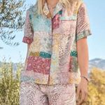 Johnny Was  merseille garden resort button down short sleeve Photo 1