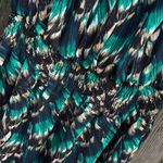 White House | Black Market EUC Blouson Dress Abstract Feather Good Shimmer Size 0 Photo 3