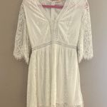 Southern Fried Chicks Elegant White Lace Dress Photo 1