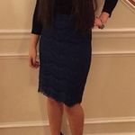 Forever 21  Blue Lace Midi Skirt Photo 1