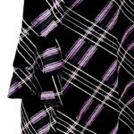 Ronni Nicole  Ruffle Sleeve Shift Dress Purple Plum Plaid Women's Size XL Photo 9