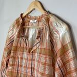 Madewell  Plaid Cotton Silk Blouse Photo 6