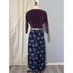 Kathie Lee Collection Vintage  Back Slit Midi Farm Skirt 14 Rayon Made in USA 90s Photo 5